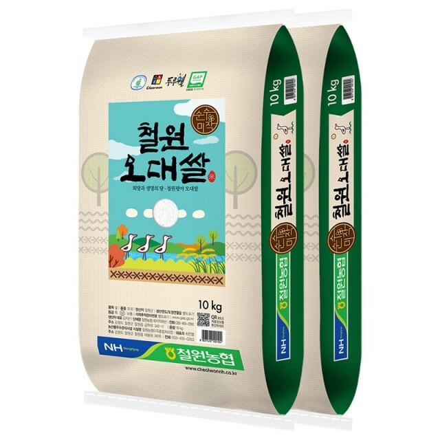 강원더몰,(23년산)철원농협 철원오대쌀10kgX2